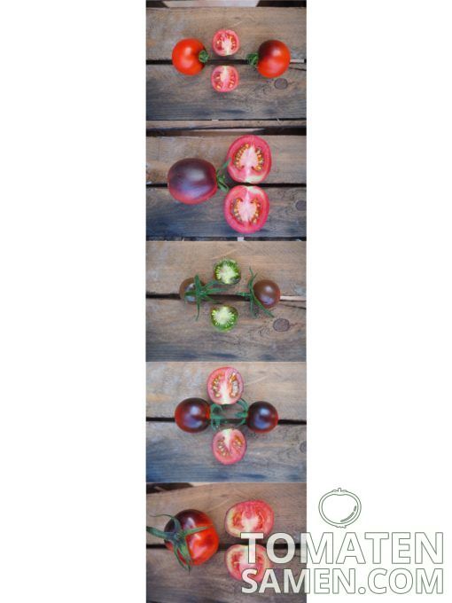 Samenmischung Dunkle Versuchung - 5 Sorten Tomaten je 10 Samen