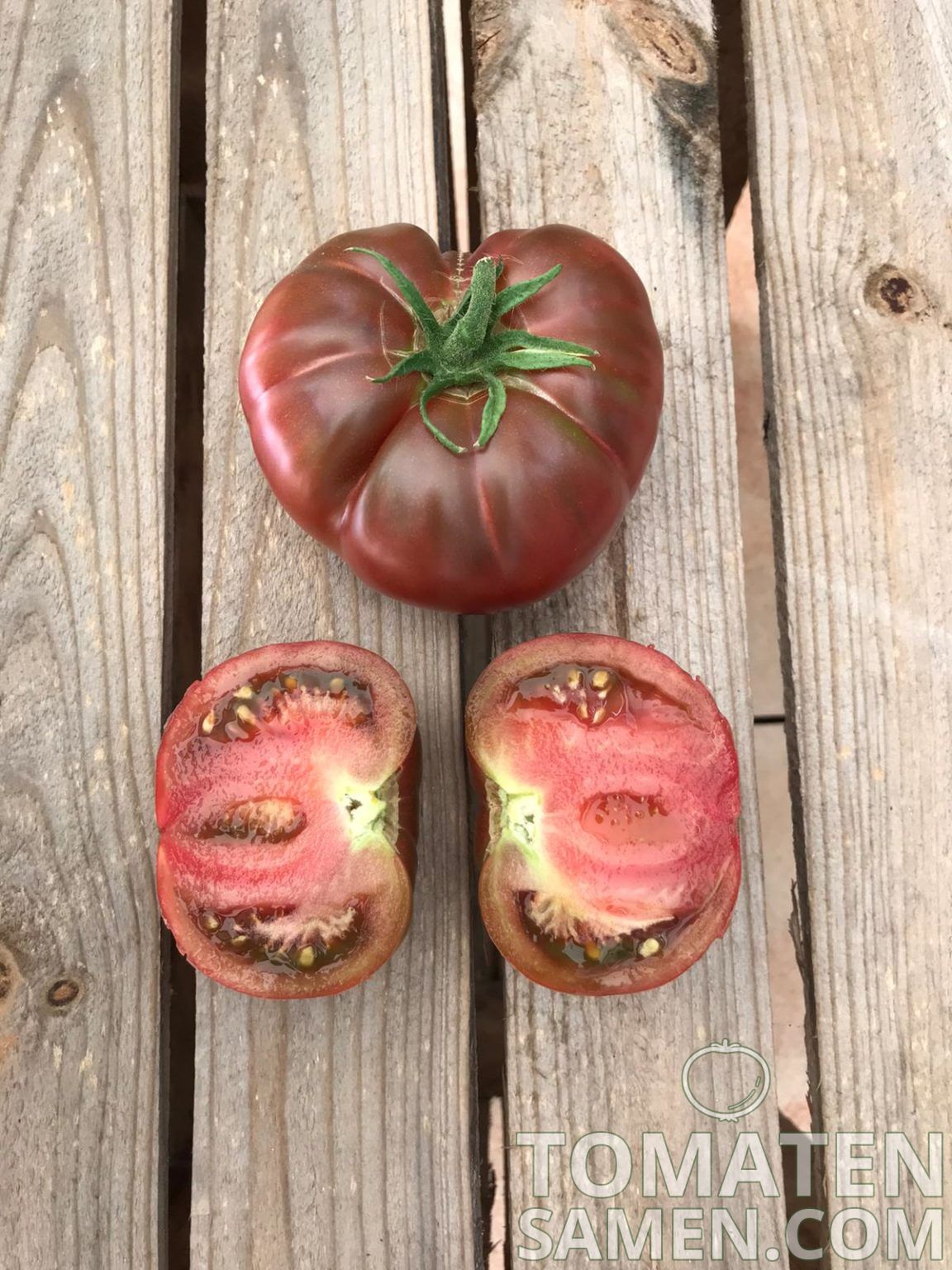Seedeo Tomate Tschernij Prinz BIO Samen – 25 Stück, Schwarze Fleischtomate, Frostresistent
